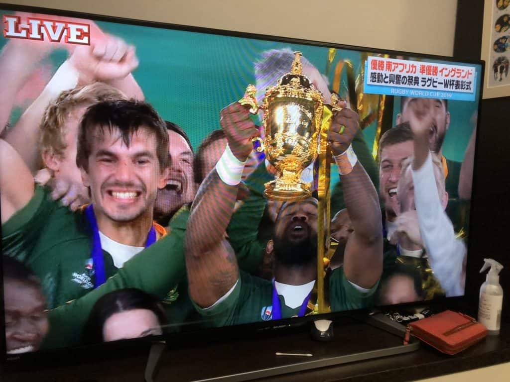 ラグビーワールドカップ、南アフリカ優勝、おめでとう！ お母さん大学